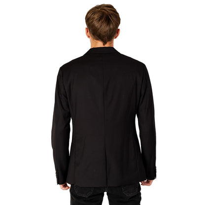 Blazer noir en polyester Armani Exchange