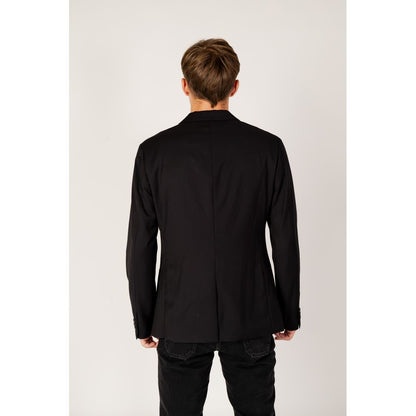 Blazer noir en polyester Armani Exchange