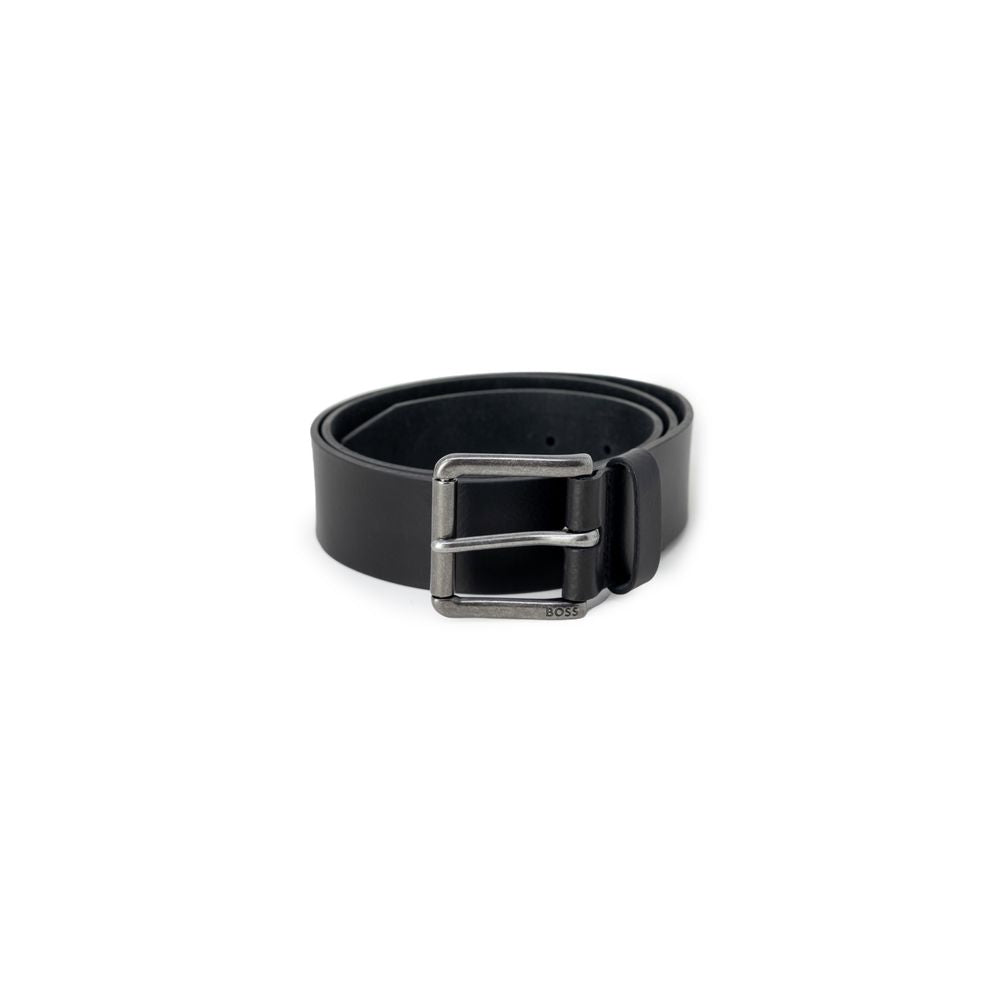 Ceinture en cuir noir Hugo Boss