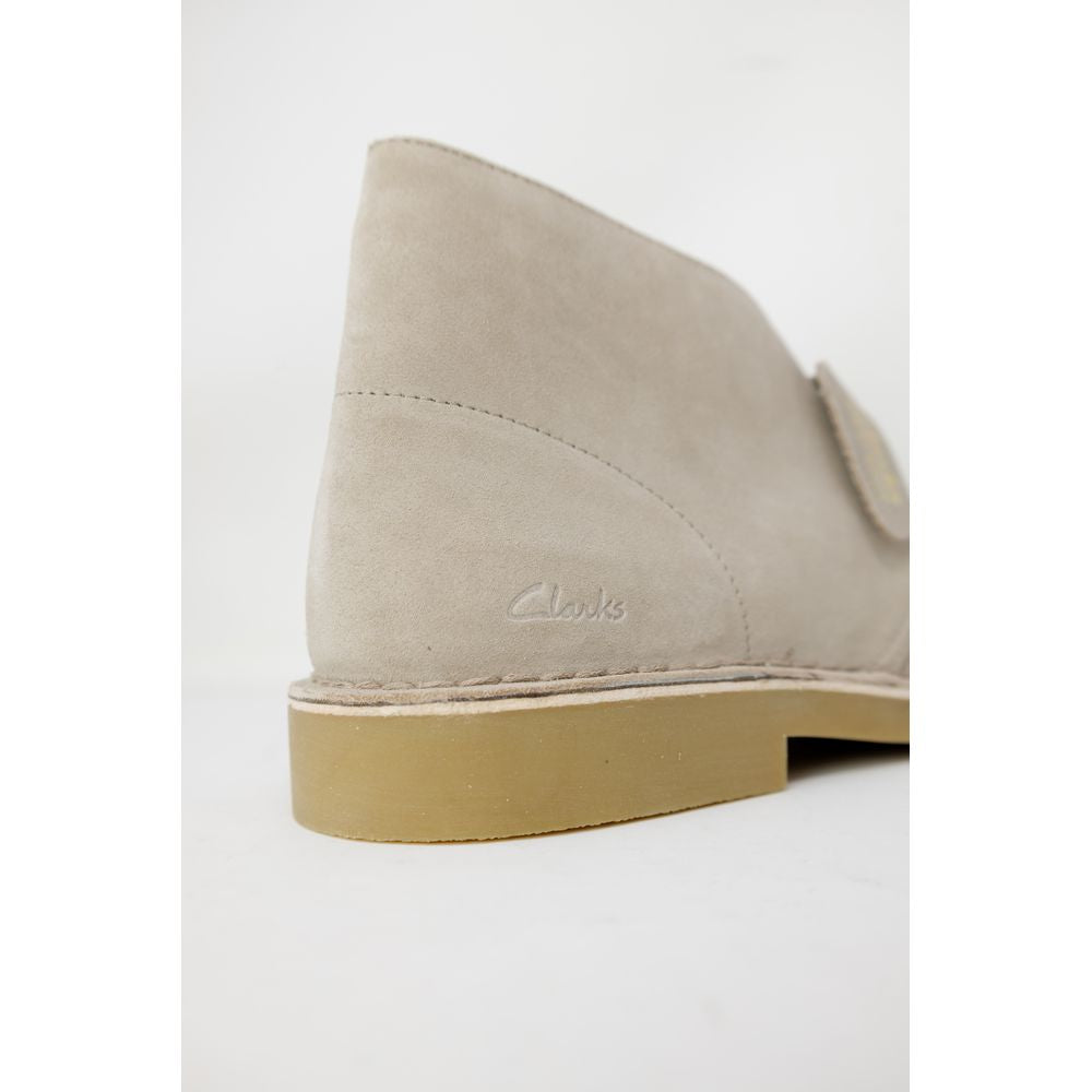Bottes en cuir gris Clarks