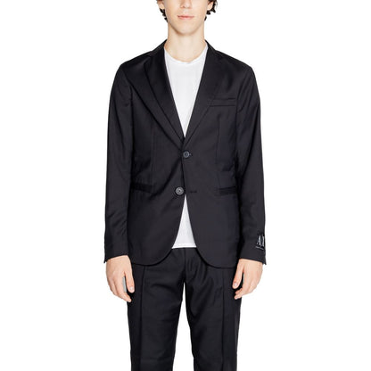 Blazer noir en polyester Armani Exchange
