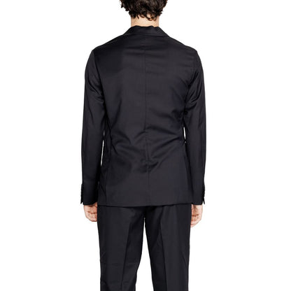 Blazer noir en polyester Armani Exchange