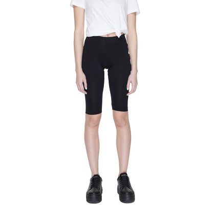 Icon Black Cotton Bermuda