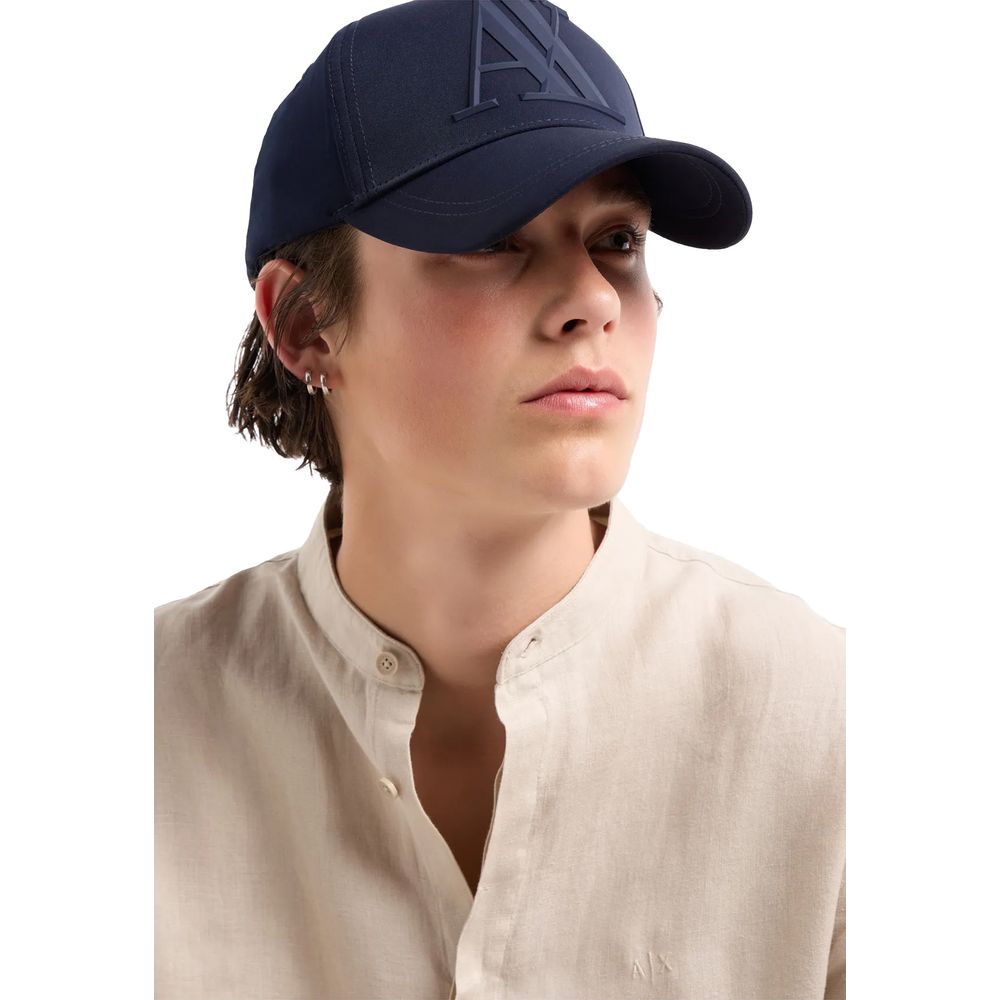 Chapeaux et casquettes Armani Exchange en polyester bleu