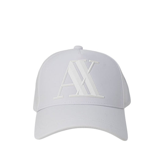 Casquette de baseball en coton blanc Armani Exchange