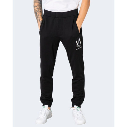 Armani Exchange Black Cotton Joggers Workout Pant by Armani Exchange