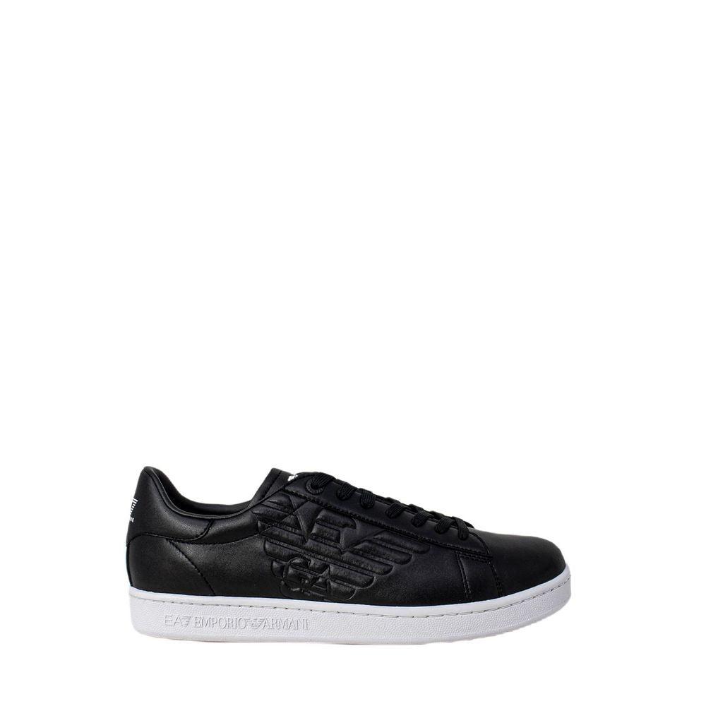 EA7 Emporio Armani Black And White Polyethylene Sneaker by EA7 Emporio Armani