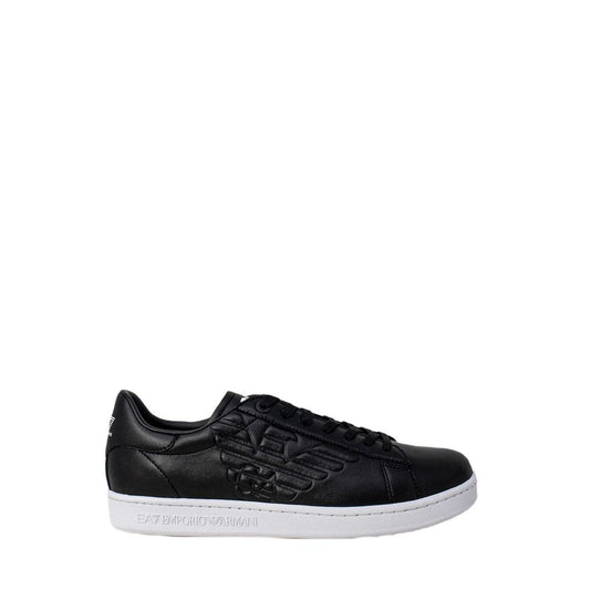 EA7 Emporio Armani Black And White Polyethylene Sneaker by EA7 Emporio Armani