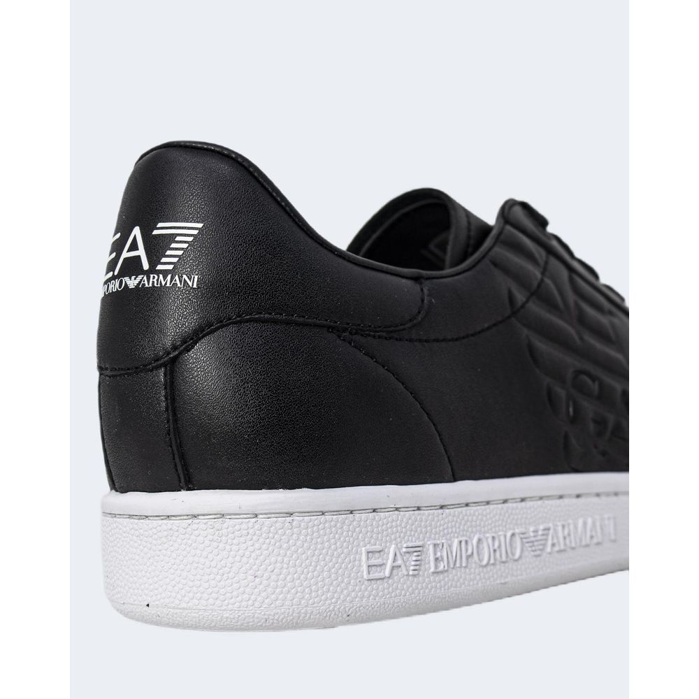 EA7 Emporio Armani Black And White Polyethylene Sneaker by EA7 Emporio Armani