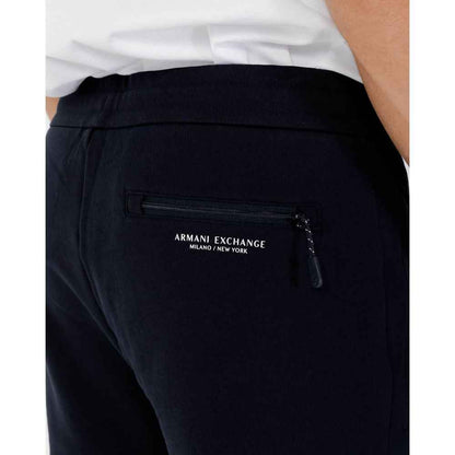 Armani Exchange Blue Cotton Joggers Workout Pant