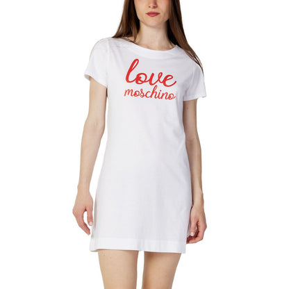 Love Moschino White Cotton Short by Love Moschino