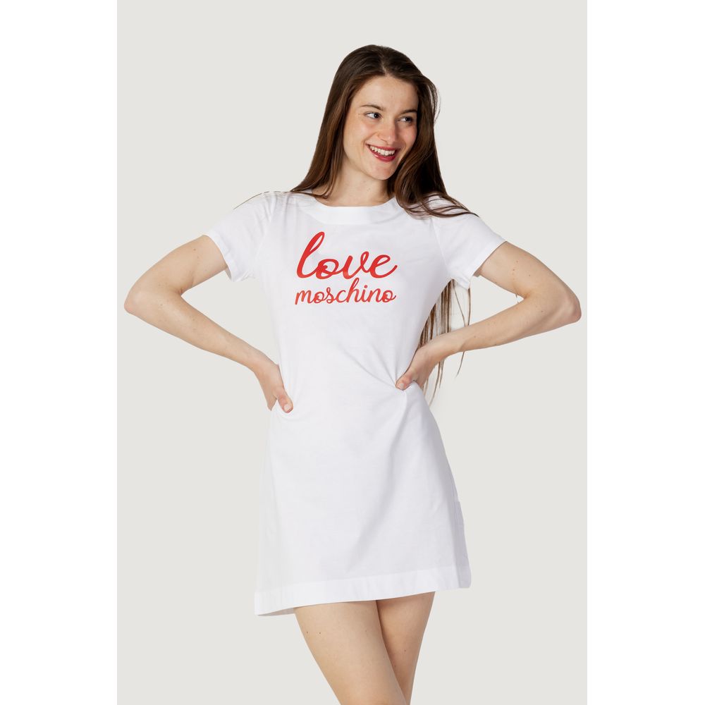 Love Moschino White Cotton Short by Love Moschino