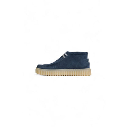 Clarks Bleu Daim Cuir Décontracté