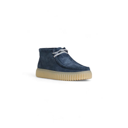 Clarks Bleu Daim Cuir Décontracté