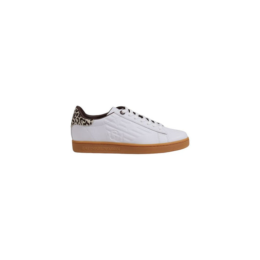 EA7 Emporio Armani Beige Leather Sneaker by EA7 Emporio Armani