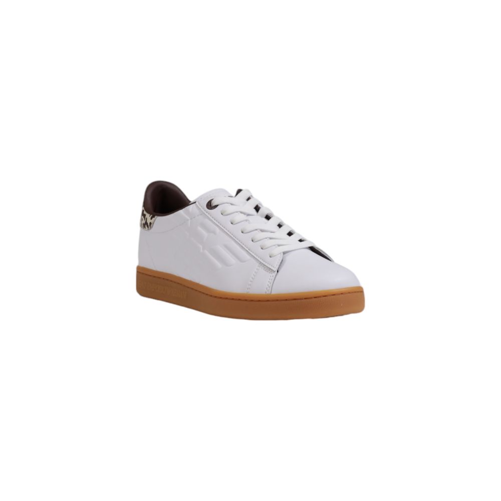 EA7 Emporio Armani Beige Leather Sneaker by EA7 Emporio Armani