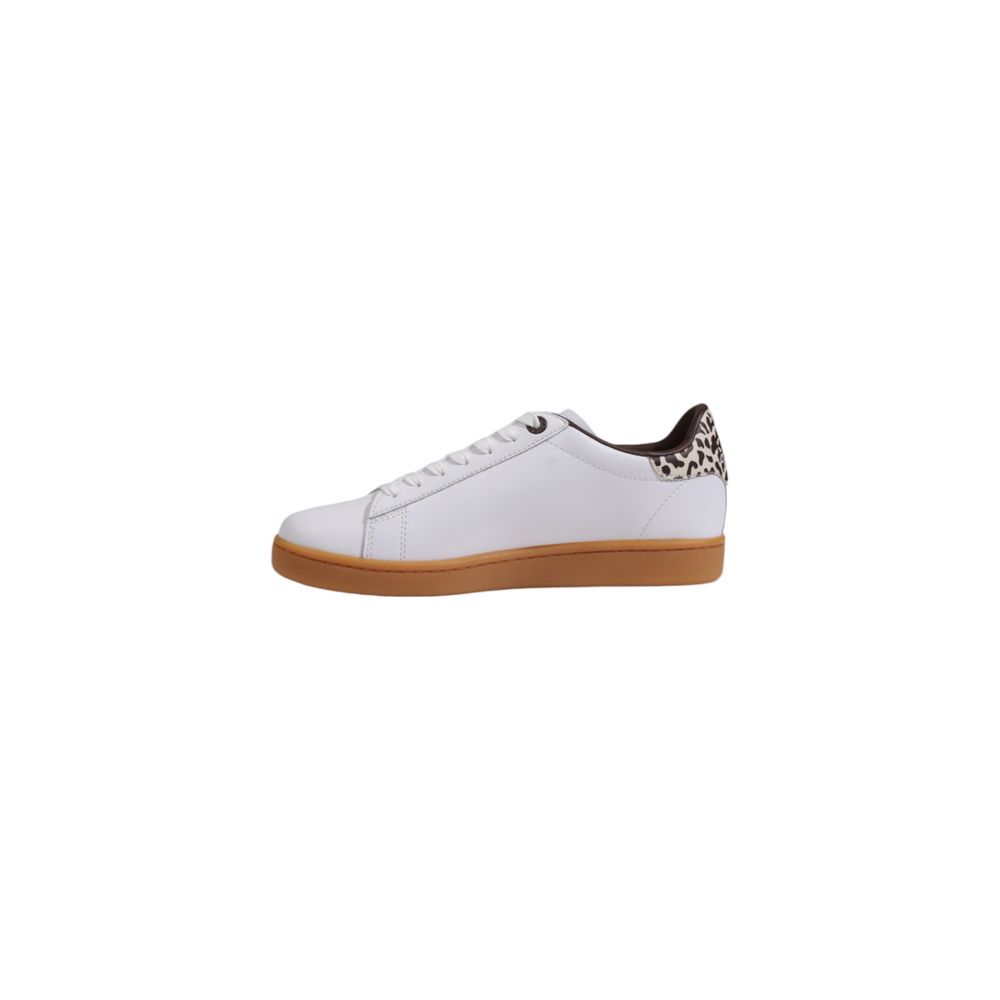 EA7 Emporio Armani Beige Leather Sneaker by EA7 Emporio Armani