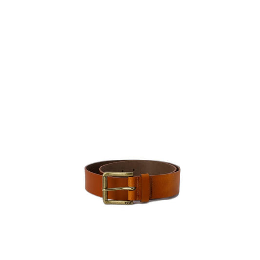 Ceinture en cuir beige Hugo Boss