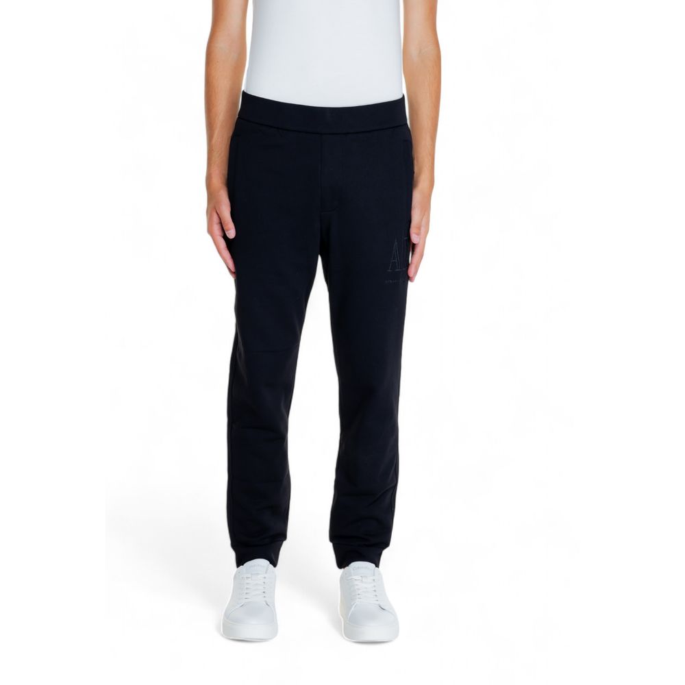 Armani Exchange Black Cotton Joggers Workout Pant by Armani Exchange