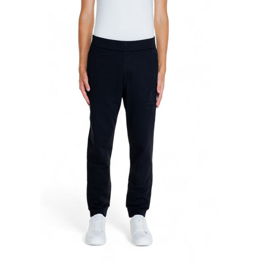 Armani Exchange Black Cotton Joggers Workout Pant by Armani Exchange