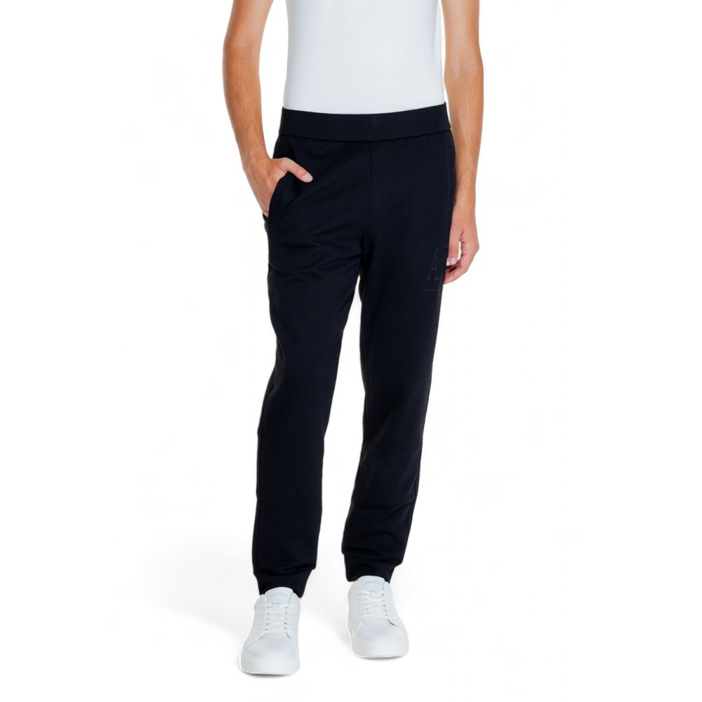 Armani Exchange Black Cotton Joggers Workout Pant by Armani Exchange