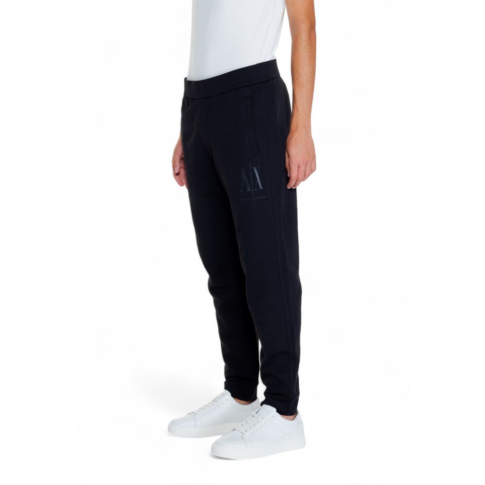 Armani Exchange Black Cotton Joggers Workout Pant by Armani Exchange