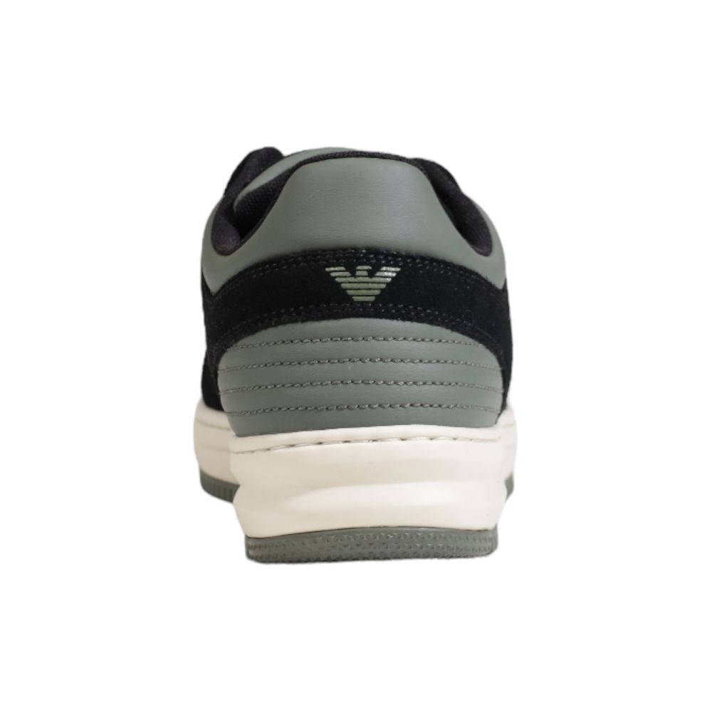 EA7 Emporio Armani Green Polyester Sneaker by EA7 Emporio Armani