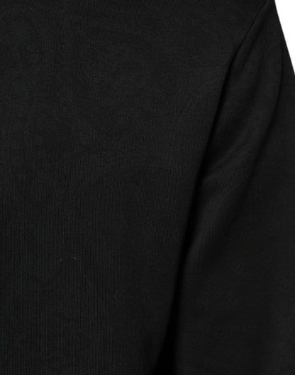 Dolce & Gabbana Black Cotton Full Zip Hooded Bomber Jacket by Dolce & Gabbana