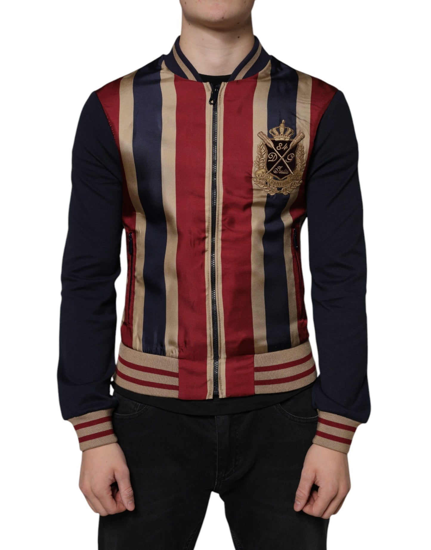 Dolce & Gabbana Multicolor #DGMillennials Full Zip Men Bomber Jacket by Dolce & Gabbana