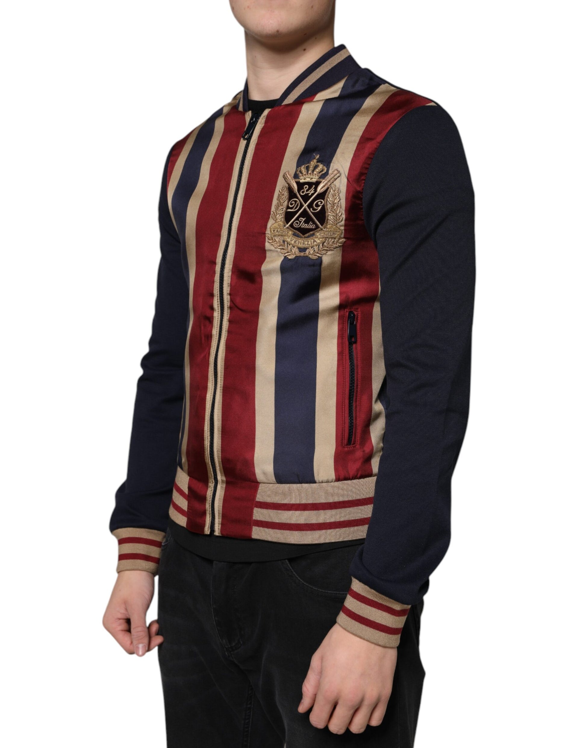 Dolce & Gabbana Multicolor #DGMillennials Full Zip Men Bomber Jacket by Dolce & Gabbana