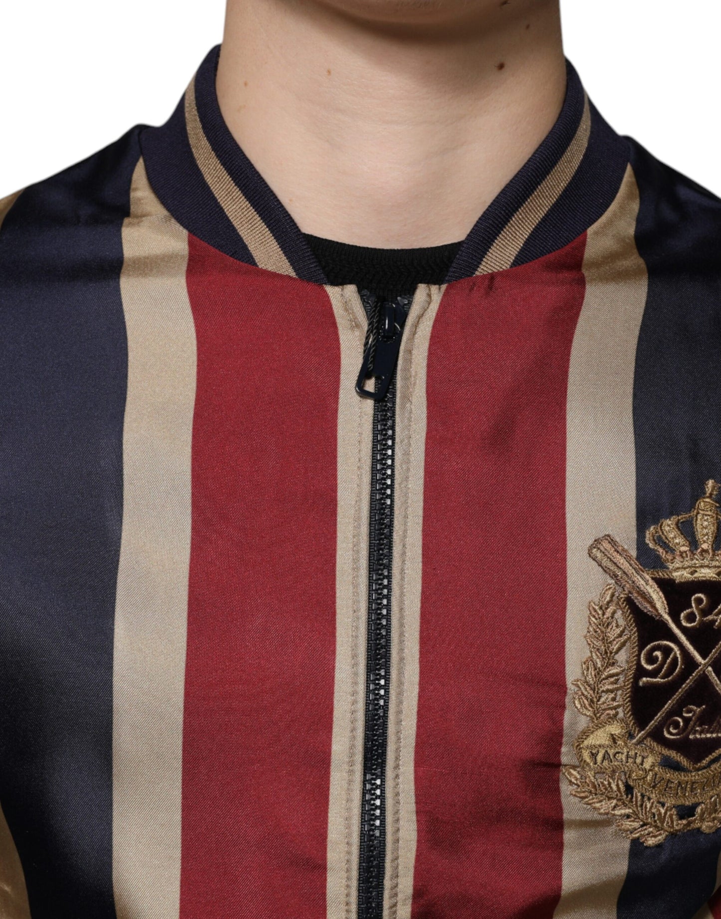 Dolce & Gabbana Multicolor #DGMillennials Full Zip Men Bomber Jacket by Dolce & Gabbana