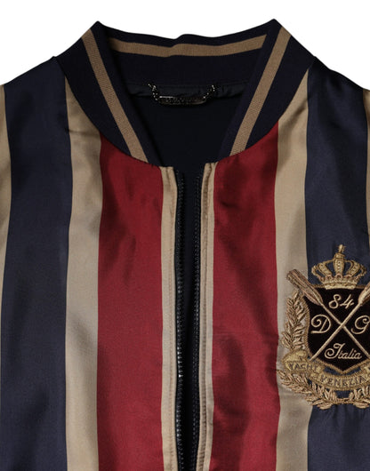 Dolce & Gabbana Multicolor #DGMillennials Full Zip Men Bomber Jacket by Dolce & Gabbana