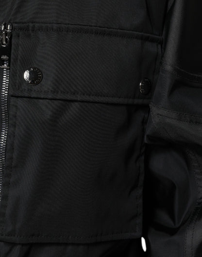 Dolce & Gabbana Black Nylon Winter Men Parka Coat Jacket by Dolce & Gabbana