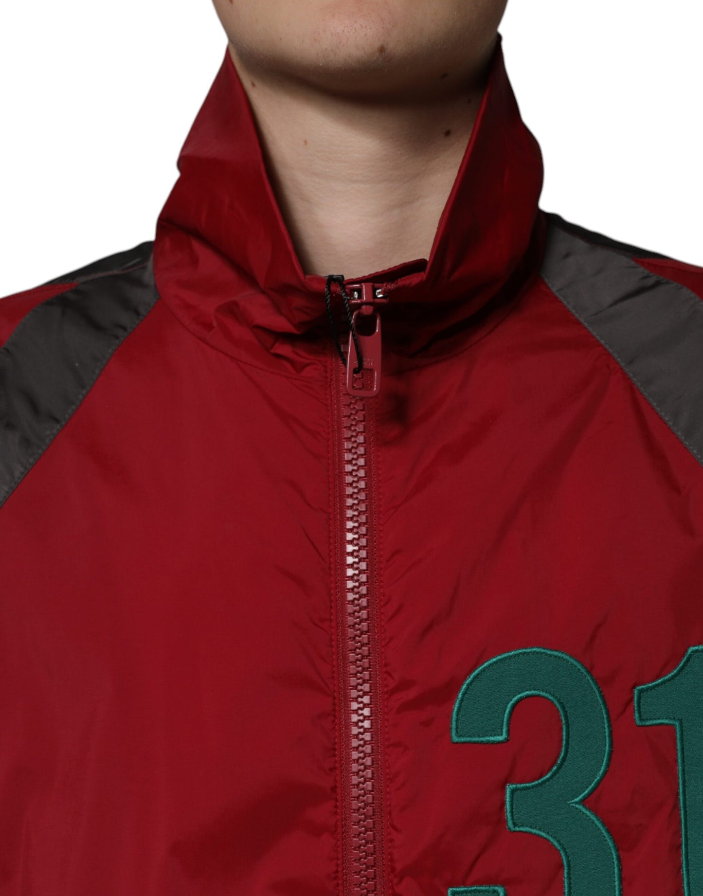 Dolce & Gabbana Multicolor Nylon Full Zip Windbreaker Jacket by Dolce & Gabbana