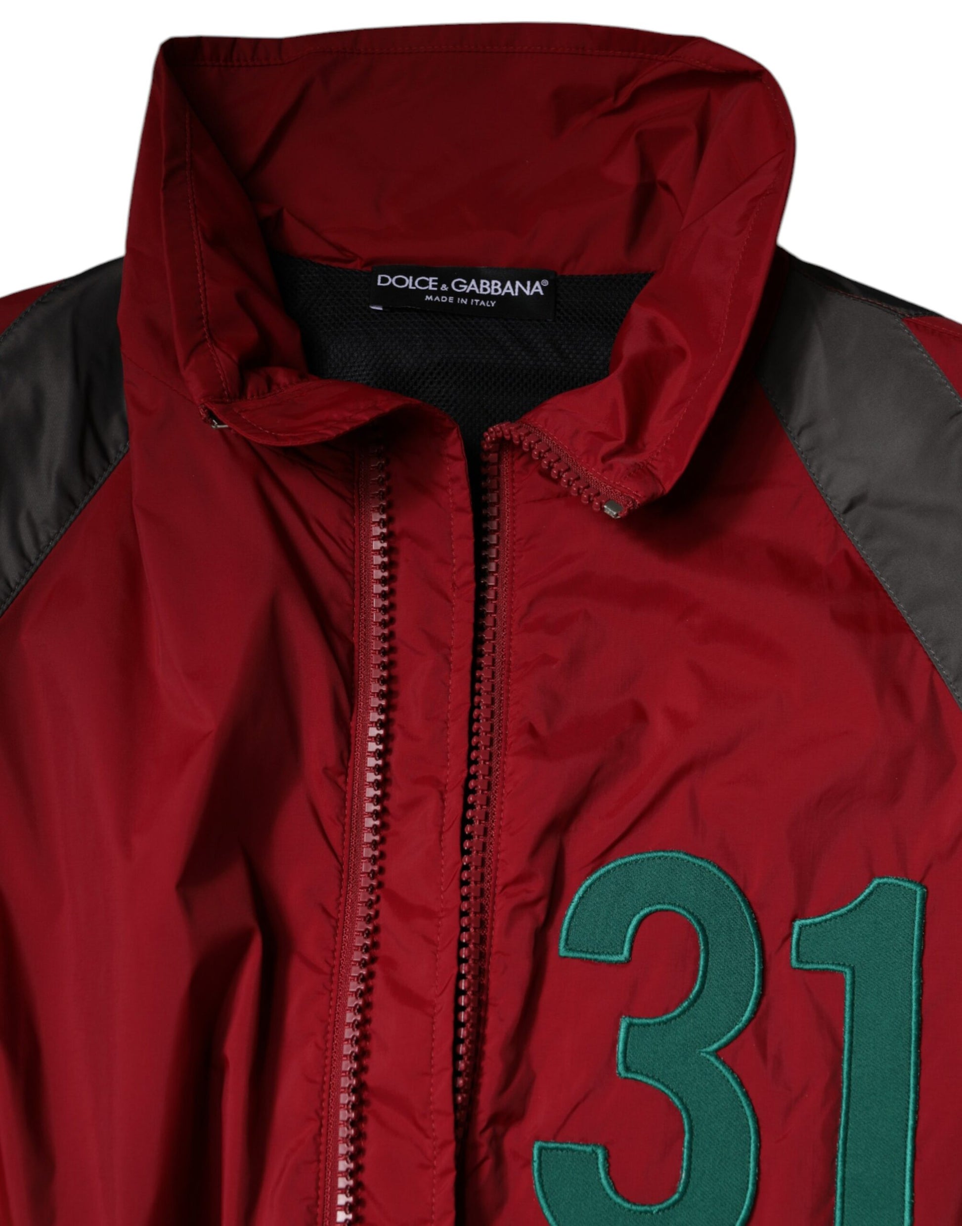 Dolce & Gabbana Multicolor Nylon Full Zip Windbreaker Jacket by Dolce & Gabbana
