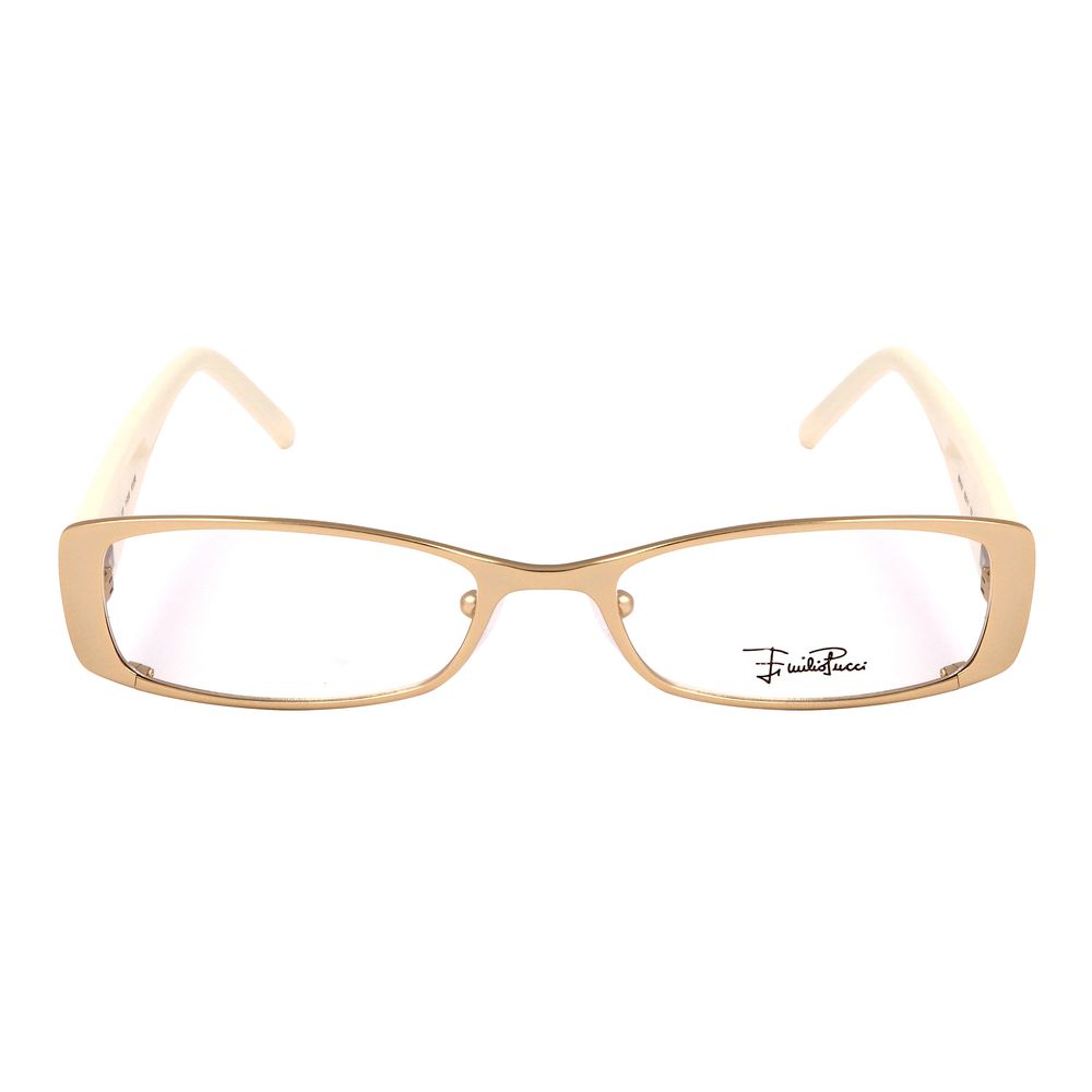 Emilio Pucci Gold Metal Frames by Emilio Pucci
