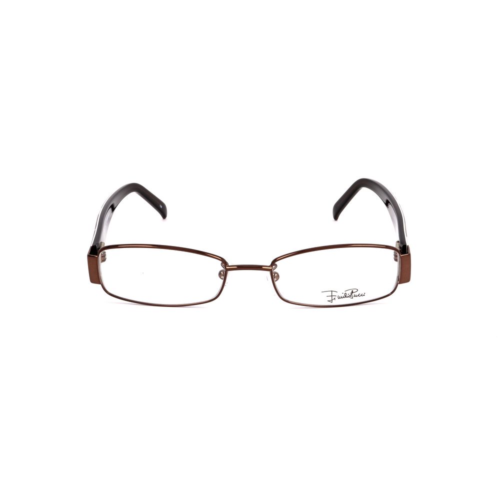 Emilio Pucci Brown Metal Frames by Emilio Pucci
