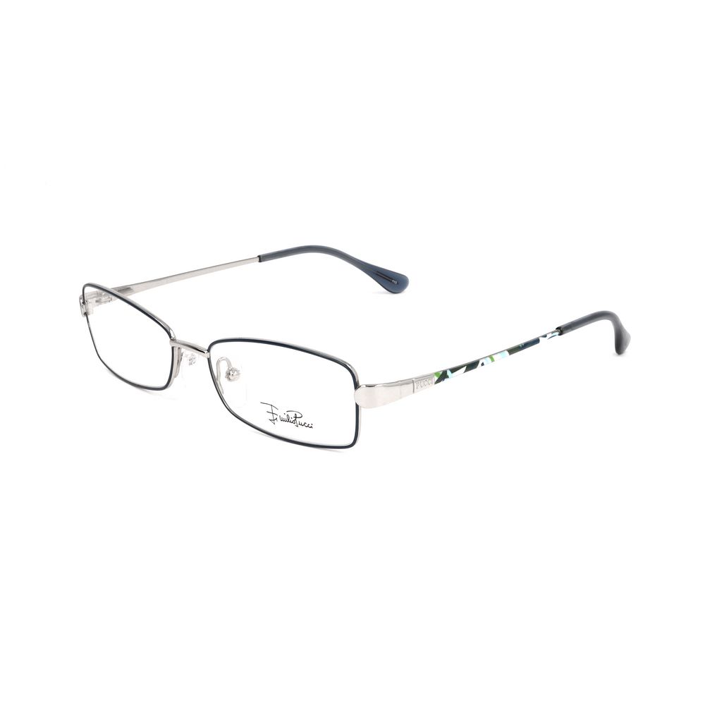Emilio Pucci Silver Metal Frames by Emilio Pucci