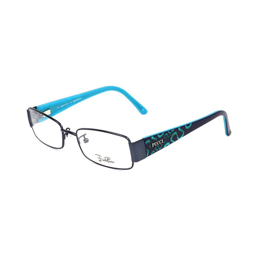 Emilio Pucci Blue Metal Frames by Emilio Pucci