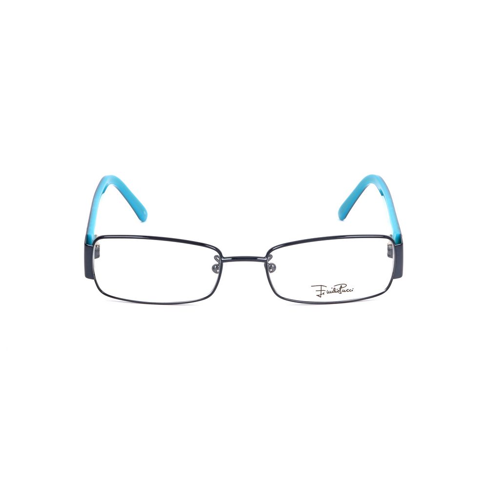 Emilio Pucci Blue Metal Frames by Emilio Pucci
