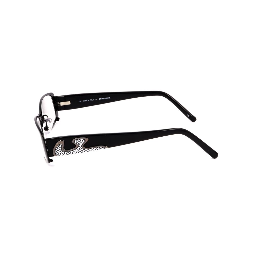 Emilio Pucci Black Metal Frames by Emilio Pucci