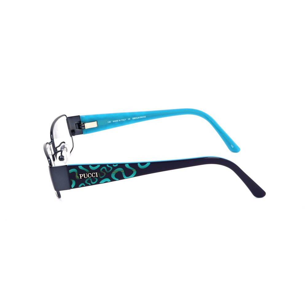 Emilio Pucci Blue Metal Frames by Emilio Pucci