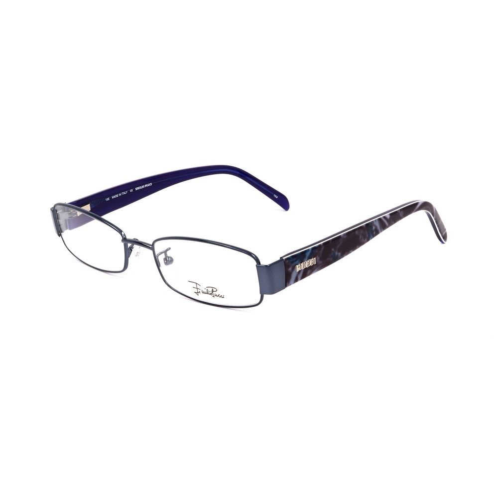 Emilio Pucci Blue Metal Frames by Emilio Pucci