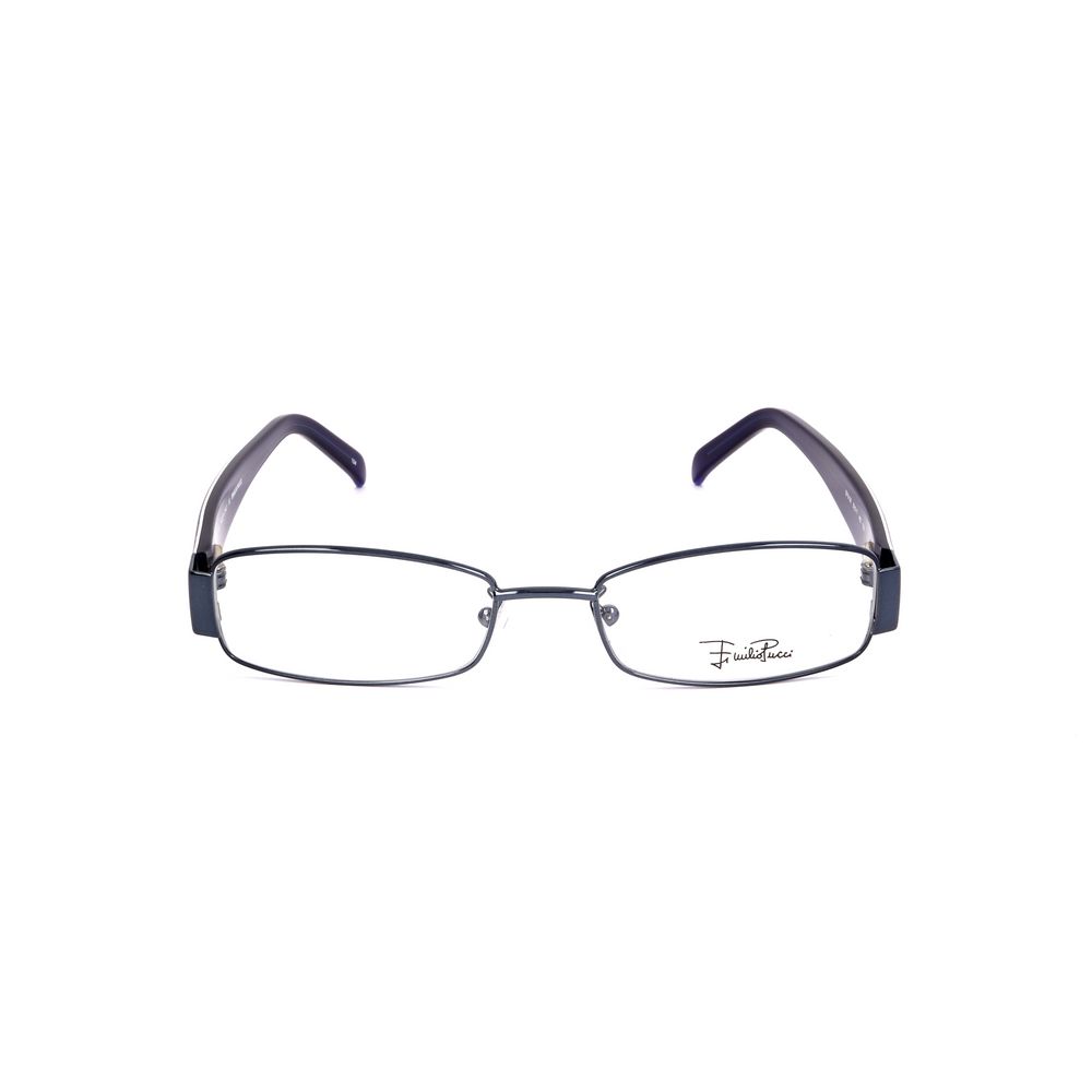 Emilio Pucci Blue Metal Frames by Emilio Pucci