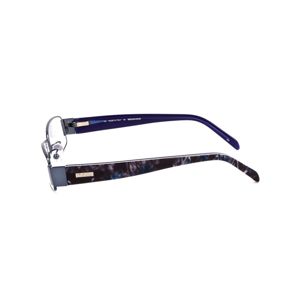 Emilio Pucci Blue Metal Frames by Emilio Pucci
