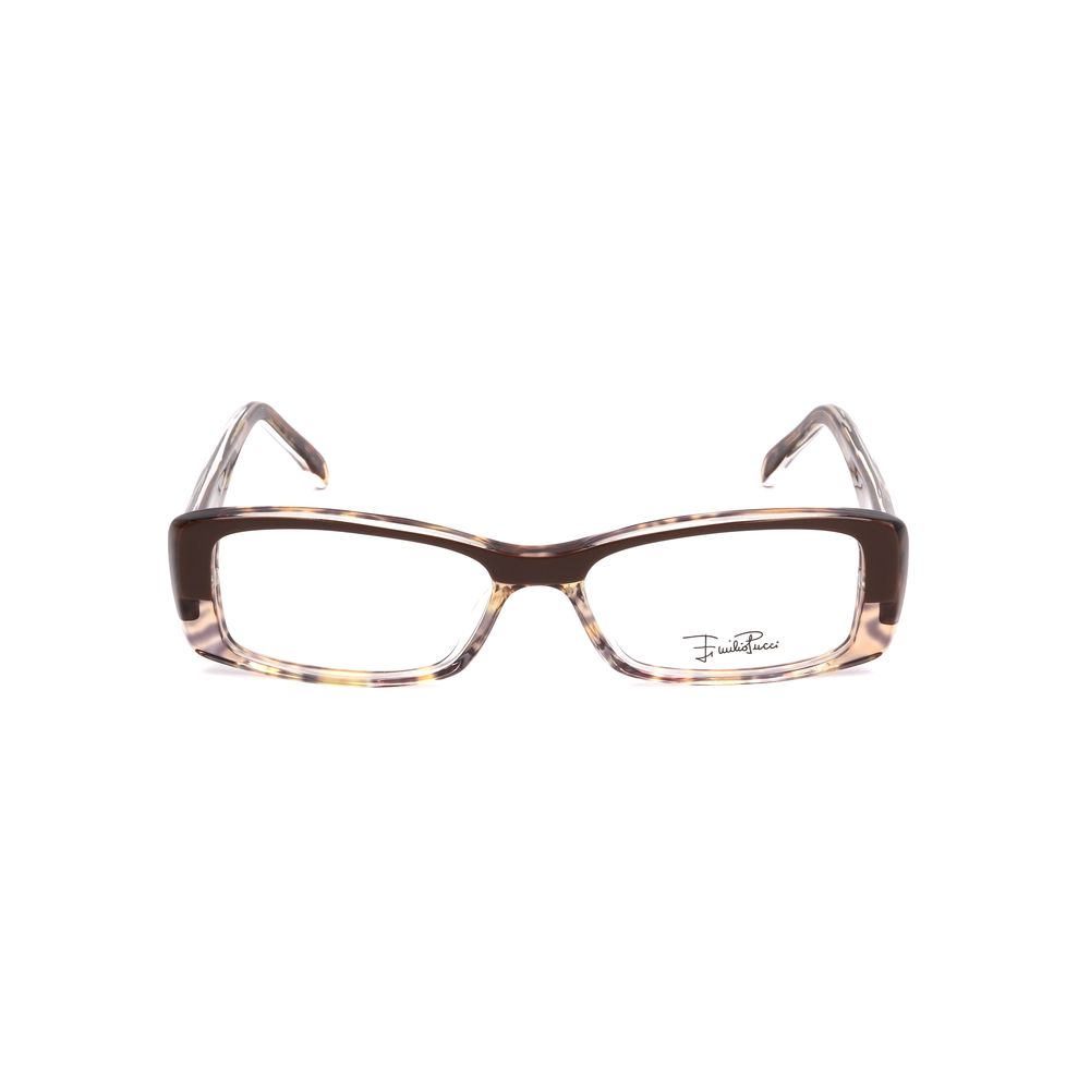 Emilio Pucci Brown Plastic Frames by Emilio Pucci