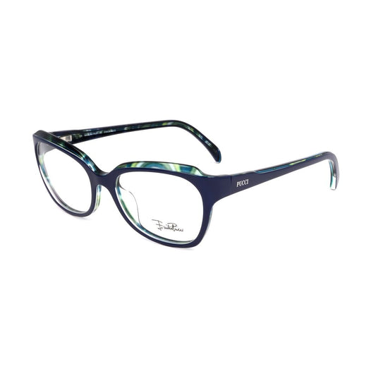Emilio Pucci Blue Plastic Frames by Emilio Pucci