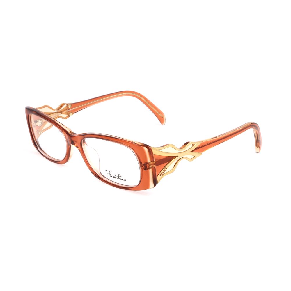 Emilio Pucci Orange Plastic Frames by Emilio Pucci