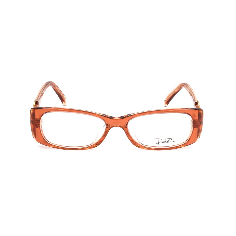 Emilio Pucci Orange Plastic Frames by Emilio Pucci