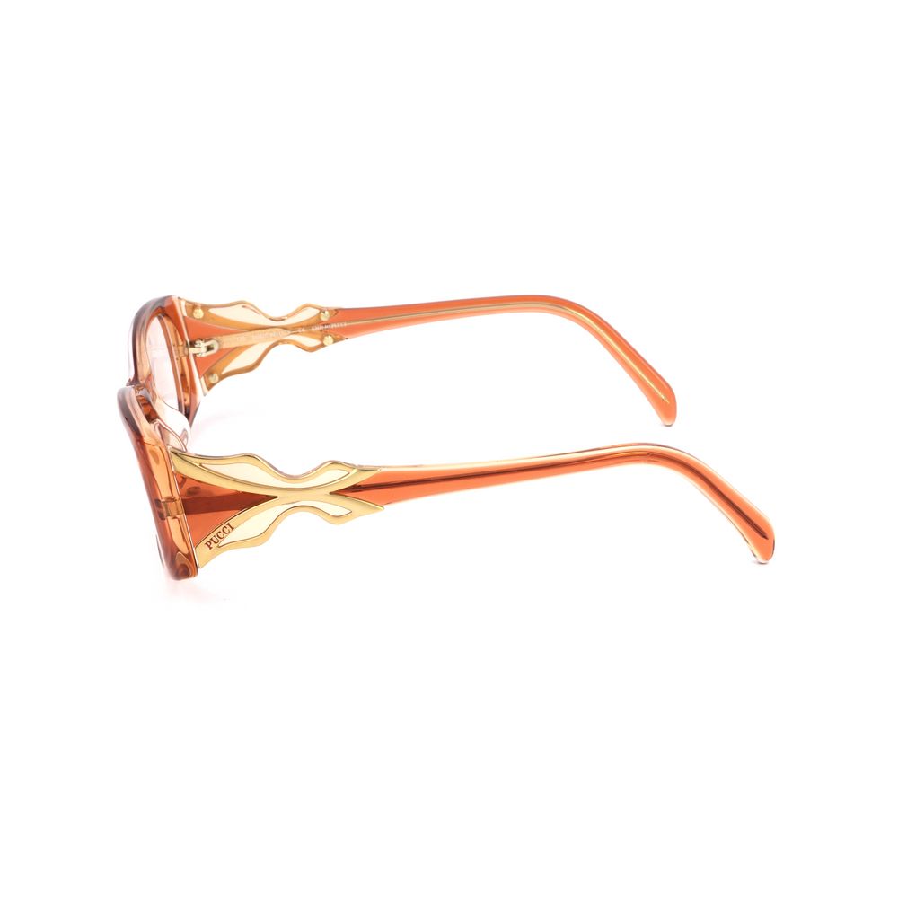 Emilio Pucci Orange Plastic Frames by Emilio Pucci